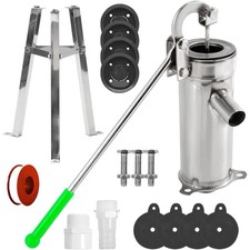 Schwengelpumpe Komplett Set, Handwasserpumpe mit 58 cm Halterung Handpumpe Wa...