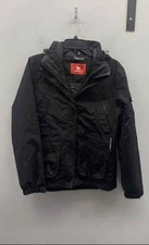 Camel Crown Black Hooded Full Zip Outdoor Utility Jacket Coat Women's