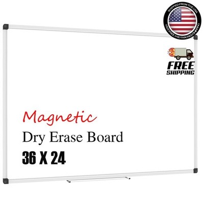 36 X 24 inches Magnetic Dry Erase Board with Aluminum Frame, Whiteboard