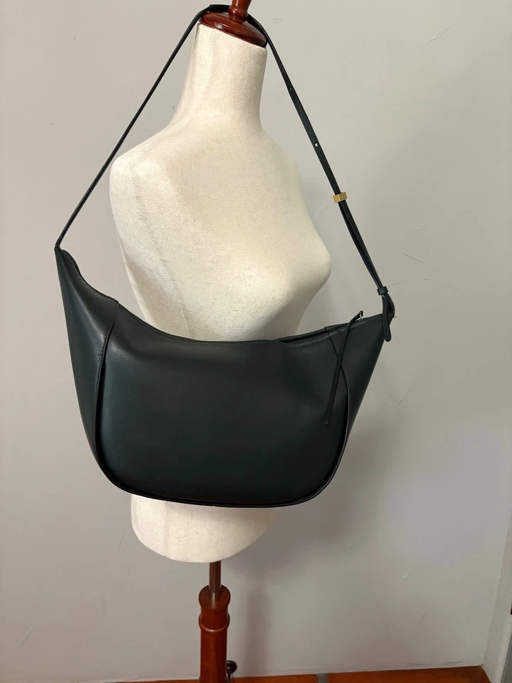 AUTÉNTICO Raro Bolso de Hombro Legacy Wandler Maggie Cuero de Becerro Hobo en Verde Pino Foto 4 de 4