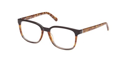 Guess GU50080 050 Black/Brown Plastic Optical Eyeglasses Frame 53-18-145