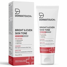 DERMATOUCH Bright  Even Tone Face Wash with Niacinamide, Vitamin E 70 gm