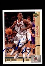 Signed Basketball Card Auto Ramon Sessions 2008-09 Upper Deck Lineage #188 Bucks