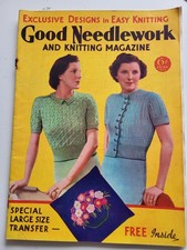 Good Needlework And Knitting Mag June 1937 - vintage knitting -swimsuits