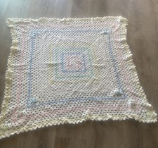 2 Hand Crocheted Gender Neutral Baby Blankets