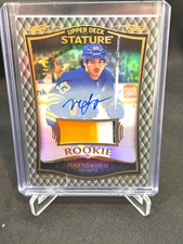 2023-24 UPPER DECK STATURE Matt Savoie RC PATCH AUTO #4/49 SABRES