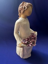 Willow Tree Figure Ornament Simple Joys Girl With Flowers