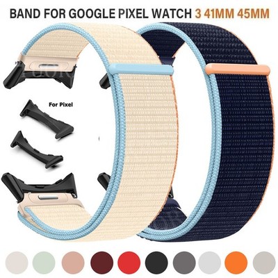 Für Google Pixel Watch 4 3 45mm 2 1 41mm Nylon Loop Armband Uhrenarmband Ersatz