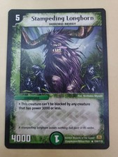 2004 wizards of the coast - Duel Masters - Stampeding Longhorn 104/110 LP