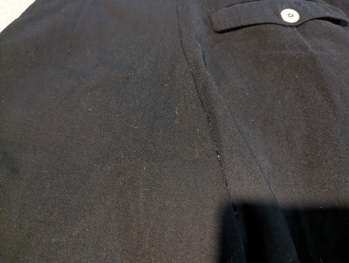 Pantalones de esquí vintage para hombre 30x28 lana negra años 50 estribo cremallera - Imagen 9 de 13