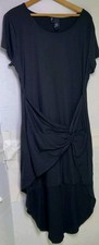 Kristin Nicole dress size 2X black high low stretch cute comfort