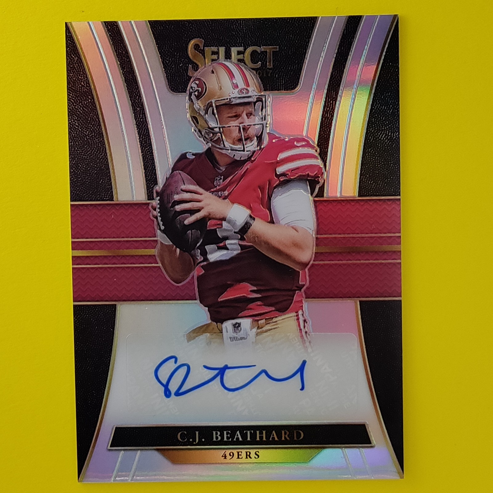 CJ Beathard Panini Select Rookie Signatures Prizm #RSCJ Base