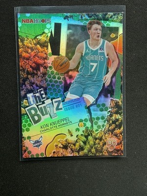 Kon Knueppel RC THE BUZZ GREEN RAINBOW FOIL 2025/26 NBA HOOPS TB-4 Hornets Rook