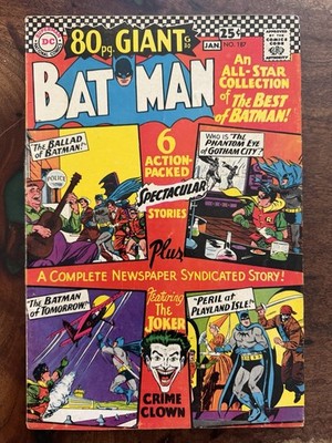 BATMAN 187 DC Comics 1967 - 80 Page Giant VG 4.0