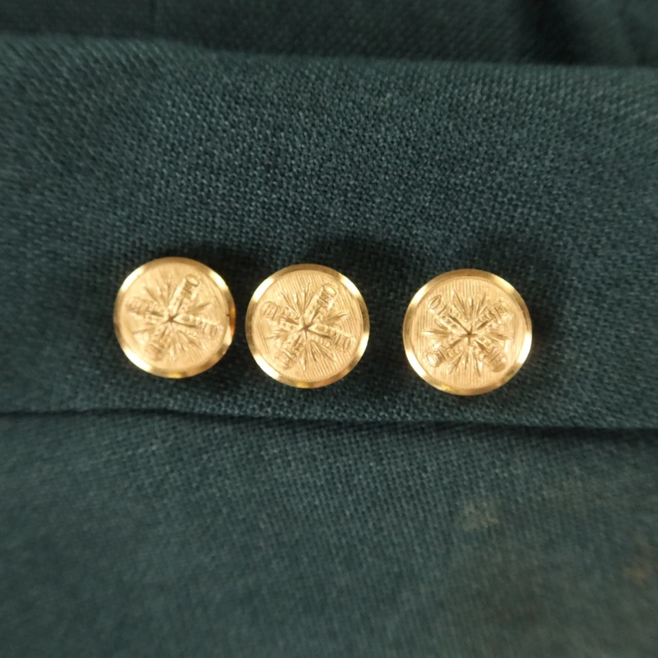 Chaqueta de Colección Hopsack XL XLT 46L Verde Cresta Botones Hecha en EE. UU. Clásica EE. UU. Foto 4 de 4