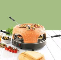 Giles & Posner EK4025G Family Sharing Pizza Maker with Terracotta Dome 800 W