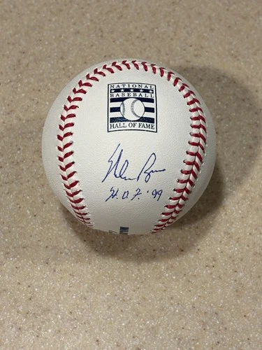 Nolan Ryan signed HOF Logo baseball w/ HOF 99 ** PSA **