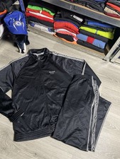 Vintage 90s Spalding USA TRACK SUIT Men s Size L-XL Black Rare Basketball Soccer