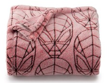 SPIDERMAN Red Soft Plush Throw Blanket 5' x 6 ft - The Big One Marvel - New