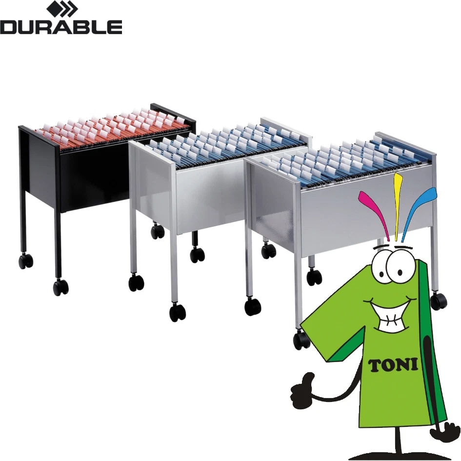 Durable Economy Hängemappenwagen 80 Bürowagen Aktenwagen