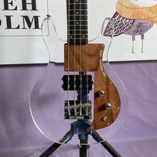 4 Strings Acrylic Body Electric Bass Guitar Dan Armstrong Maple Neck Fast Ship
