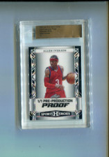 2024 Leaf Sports Heroes Pre Production Proof Prismatic White Allen Iverson 1/1