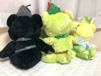 RARE UniBEARsity Plush doll Peter Pan Tinker Bell 3 SET Exclusive