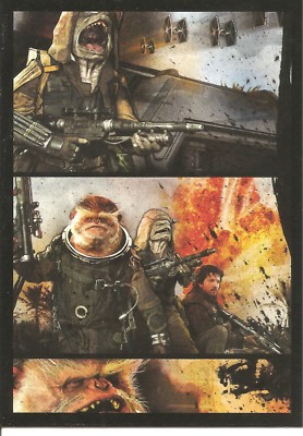 Star Wars Rogue One Mission Briefing Pao and Bristan Comic Strip Insert Card #12