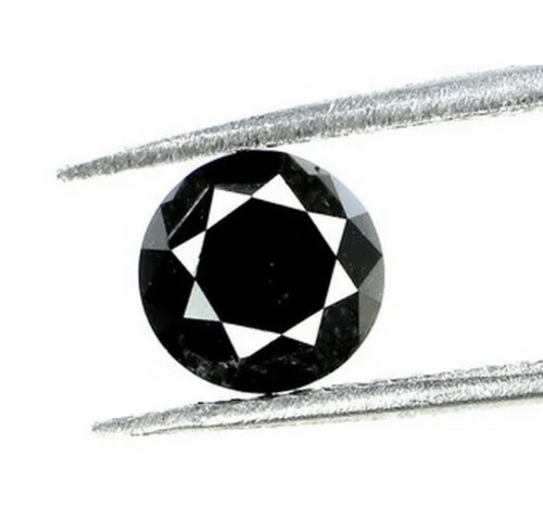 HOT! Cute Genuine natural Black Diamond 2.5mm round sterling silver studs π - Picture 6 of 7