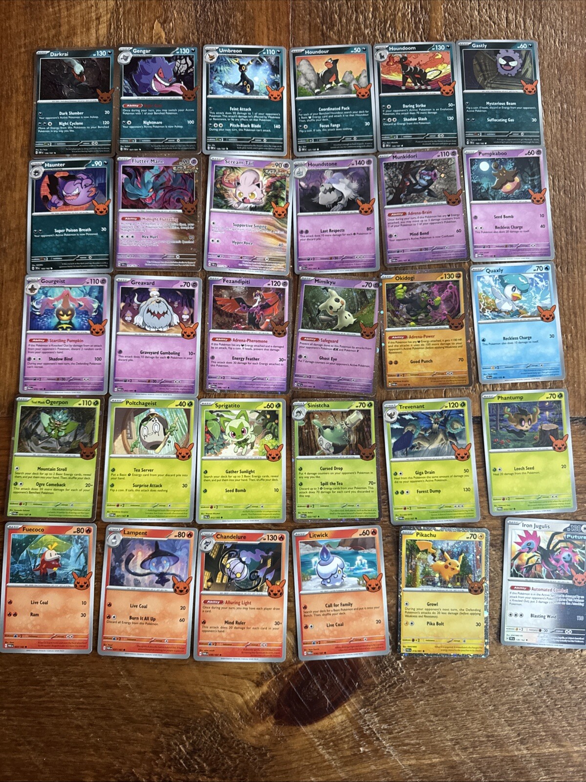 PokEMON TCG Trick or Trade Halloween 2024 30-Card Set with Holo Cards