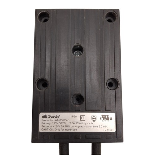 Toroid AA-06695-B Power Transformer, 115VAC 2A Primary, 24VAC 8A Secondary - Picture 3 of 6
