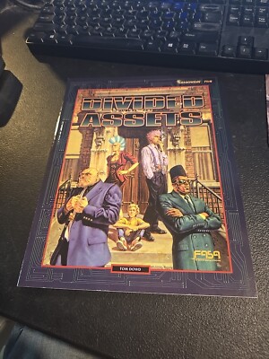 Shadowrun RPG Game Sourcebook- Divided Assest's #7318 FASA 1994 New