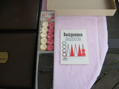 Vintage 1973 Tournament Backgammon E.S. Lowe~New Opened Box~Sealed Game Parts! - Picture 6 of 12