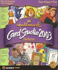 Hallmark Card Studio Deluxe 2003 Windows 98 XP Software