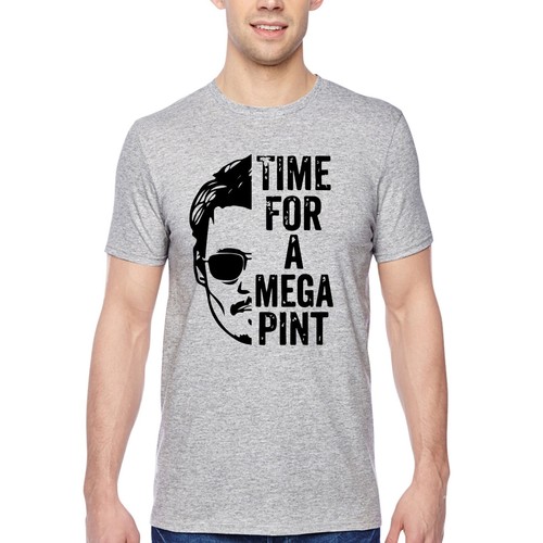 Camiseta para hombre Time for Mega Pint, camisa Johnny Depp Happy Hour, camiseta Amber Heard - Imagen 4 de 13