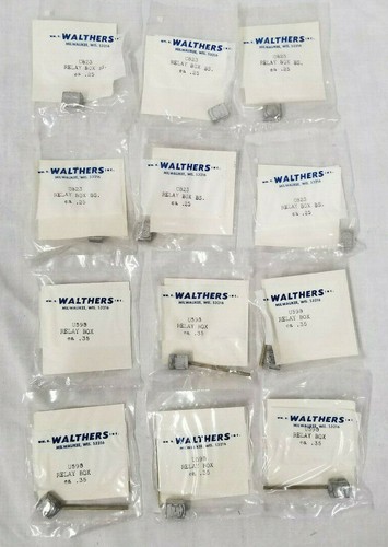 Walthers 6 X U598 & 6 X C823 Relay Box, HO Gauge, Lot of 12 Total - Picture 1 of 5