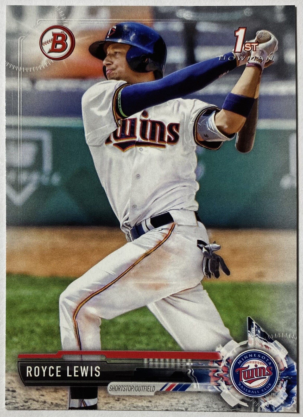 2017 Bowman Draft 1st Royce Lewis Rookie/Prospect #BD-1 Minnesota Twins.
