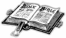 Holy Bible Religion Jesus God Car Bumper Vinyl Sticker Decal 5"X3.8"