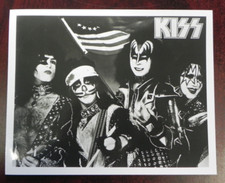 KISS Spirit of '76 8x10 B/W photo