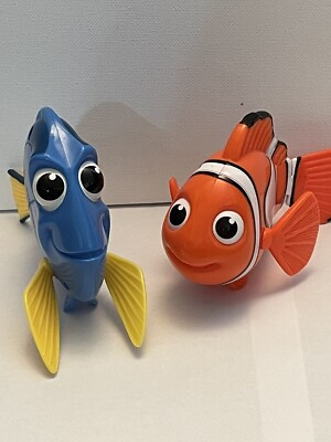Disney Finding Nemo McDonald's Happy Meal Toys 2003 Nemo And Dory Fish New