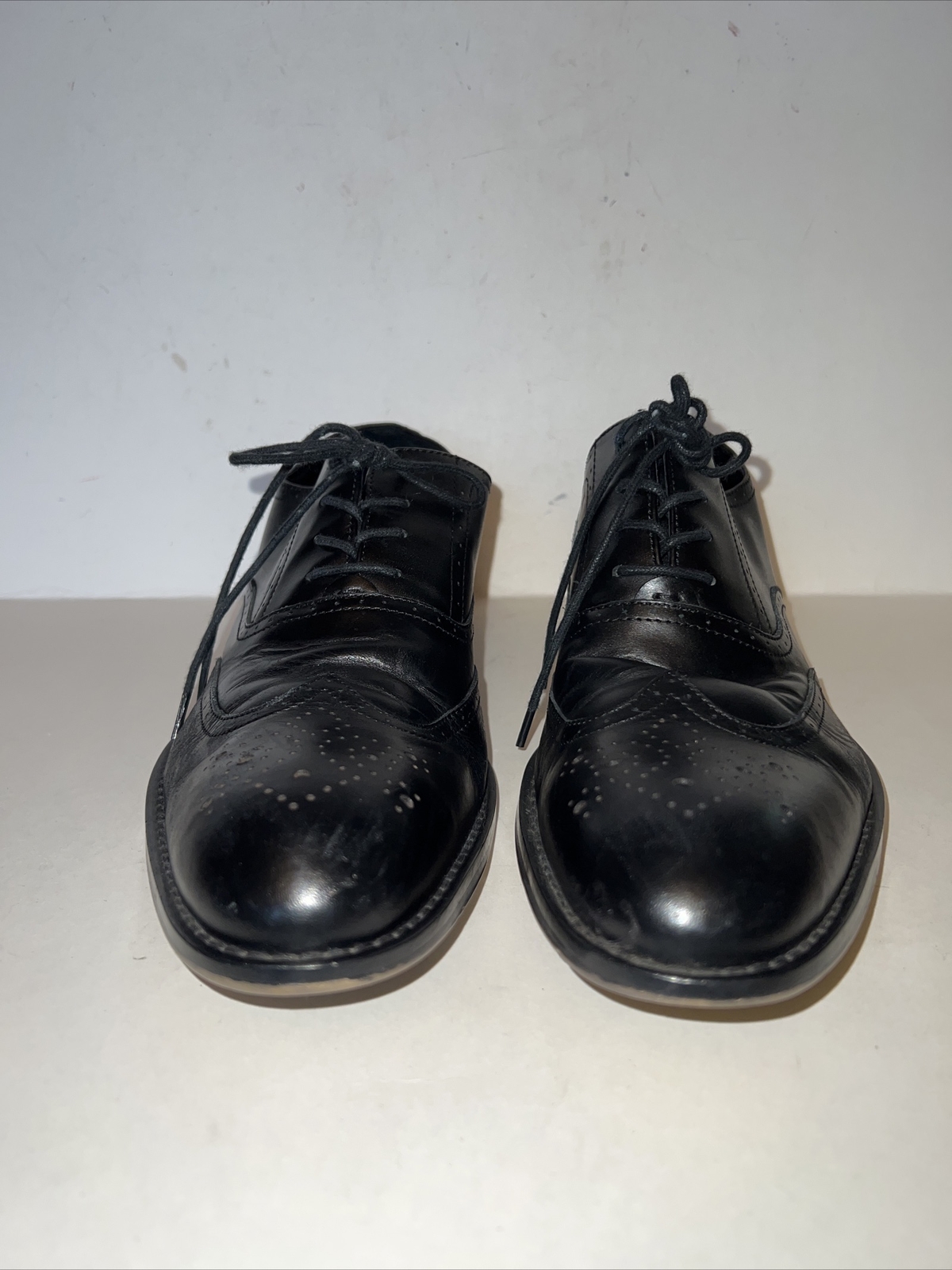 Aston Grey Mercer Mens Black Leather 