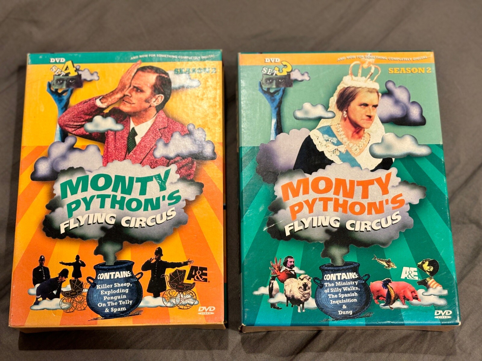 New Monty Python's Flying Circus Season 2 DVD sets 3 and 4! Yay! 4 DVDs ...