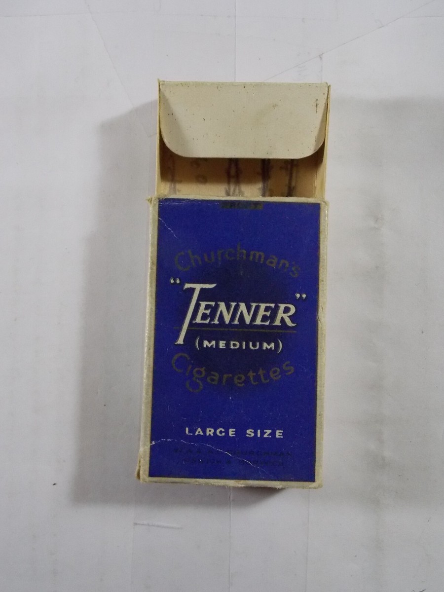 churchmans tenner cigarettes Vintage Players Churchman Tenner Empty Cigarette Packet Box