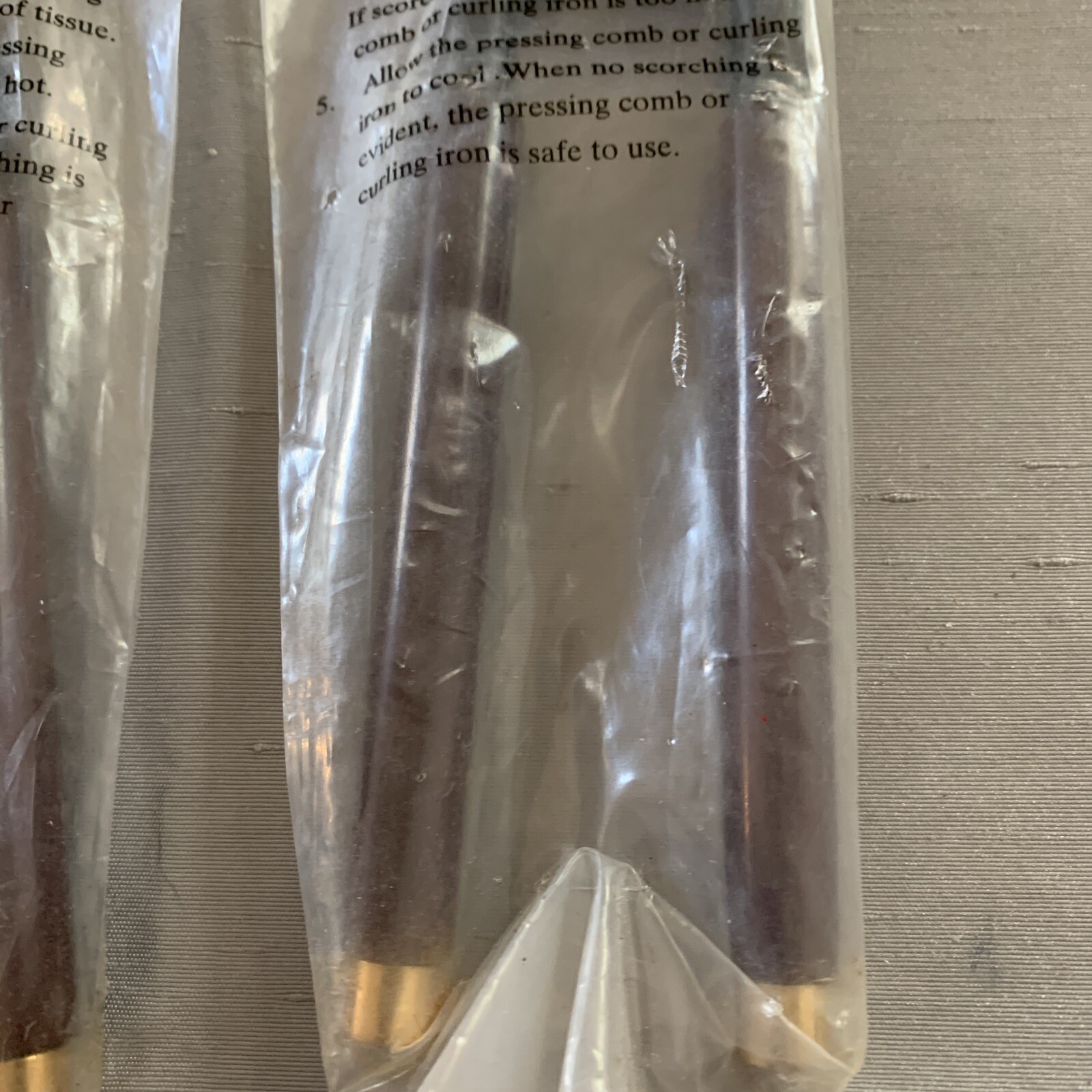 ( 2 ) Vintage Antique Kentucky Maid Stove Hair Curling Iron.