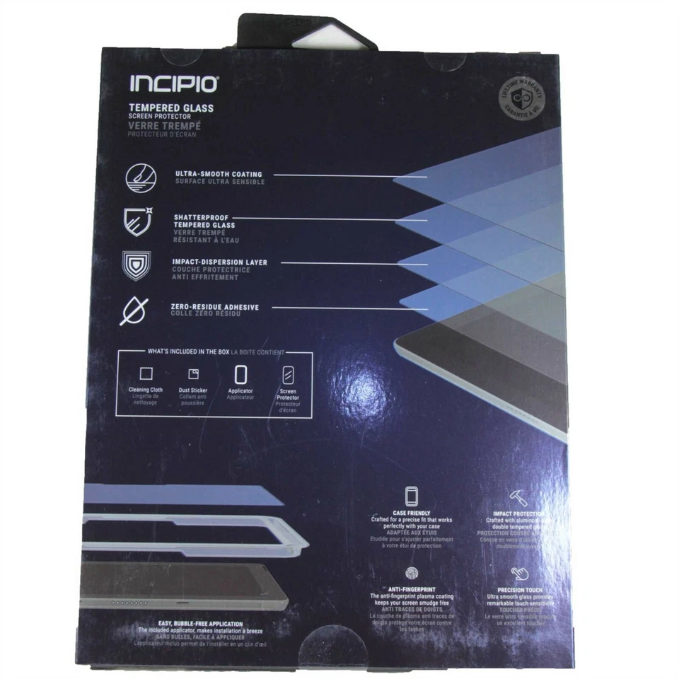 INCIPIO TEMPERED GLASS SCREEN PROTECTOR FOR SURFACE GO 2 2020 GO 2018 CL-685-TG - Image 2 of 2