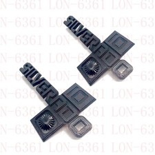 2pc Fits 1981-87 Gm Trucks Silverado 10 Fender Emblem Badge 14026451 Black