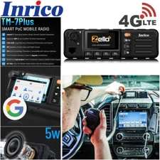 Inrico TM-7 Plus 4G LTE Android Car Mobile Radio PTT Walkie Talkie SOS Dual SIM