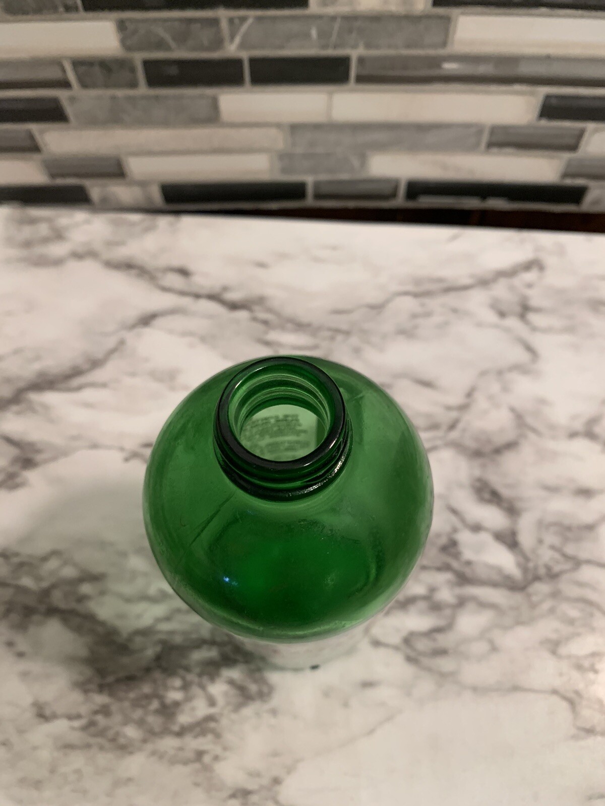 Vtg 1939 T And R Pure Spirits Of Gum Turpentine Green Glass Bottle