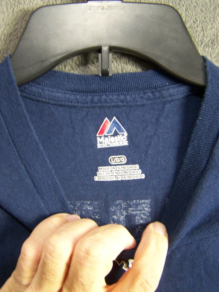 St Louis Rams Shirt Adult Large BRADFORD #8 NFL Majestic SS Cotton Sport Mens Foto 4 de 4