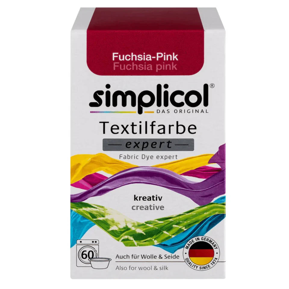TEXTILFARBE Simplicol Textil Color Expert per colorazione creativa in rosa fucsia